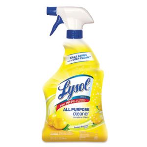 LYSOL Brand II 75352CT Ready-to-Use All-Purpose Cleaner, Lemon Breeze, 32oz Spray Bottle, 12/Carton