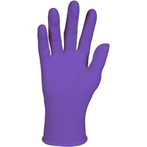 Kimberly-Clark Professional* 55084 PURPLE NITRILE Exam Gloves, 242 mm Length, X-Large, Purple, 90/Box