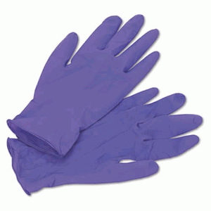 Kimberly Clark 55082 PURPLE NITRILE Exam Gloves, 242 mm Length, Medium, Purple, 100/Box