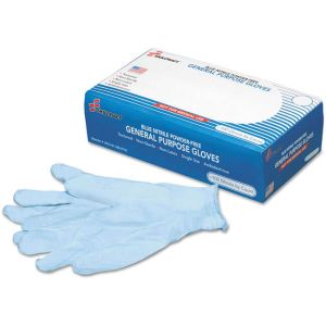 AbilityOne 4920179 8415014920179 Nitrile General Purpose Gloves, Blue, Medium, 9.5", 100/BX
